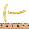 Brass Curved Tube Beads KK-B120-01F-G-3