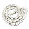 Electroplate Non-magnetic Synthetic Hematite Beads Strands G-S372-001-02S-6