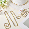 S-shaped Glass Rhinestone and Iron Cup Chains DIY-WH20032-25G-01-3