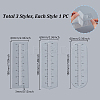 3Pcs 3 Styles Custom Acrylic Zipper Sewing Tool TOOL-PH0001-93-2
