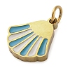 Ion Plating(IP) 304 Stainless Steel Enamel Charms STAS-Z104-07G-2
