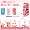 3 Rolls 3 Colors Two Tone Cotton String Threads OCOR-TA0002-24-4