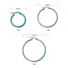 3 Pairs 3 Size 304 Stainless Steel Huggie Hoop Earrings EJEW-FS0001-03-2