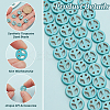 4 Strands Synthetic Turquoise Dyed Beads Strands G-BC0001-54A-01-4
