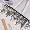 1 Yard Glass Fringe Trimming AJEW-PH0006-69-4