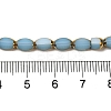 Electroplate Glass Beads Strands X-EGLA-P061-02B-02-4