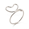 201 Stainless Steel Wrapped Fing Rings for Women STAS-K247-03P-3