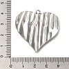 304 Stainless Steel Pendants STAS-H225-09P-3