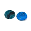 Spray Painted Natural Akoya Shell Connector Charms BSHE-S304-17E-2
