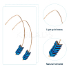 7 Pairs 7 Colors Synthetic Hematite Arrow Dangle Earrings EJEW-AN0001-43-3