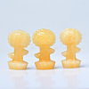 Sunflower Planter Natural Citrine Figurines DJEW-PW0021-18-1