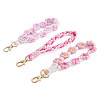3Pcs 3 Style Cotton Handmade Braided Wrist Lanyard Pendant Decorations AJEW-TA0001-47A-2