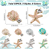 32Pcs 8 Styles Alloy Enamel Cabochons DIY-CP0011-23-2