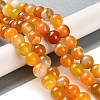 Natural Striped Agate/Banded Agate Beads Strands G-Z060-A01-C25-2