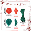 DIY Rose Flower Nursing Necklaces Making Kit for Kids Chewing Teething DIY-TA0006-35-4