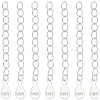 Beebeecraft 10Pcs 925 Sterling Silver Curb Chain Extender STER-BBC0006-11-1