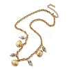 Ocean Beach 304 Stainless Steel & Shell Bib Necklaces STAS-Z112-01G-4