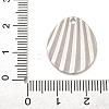 304 Stainless Steel Pendants STAS-F349-05P-01-3