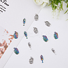80Pcs 4 Styles Alloy Pendants FIND-DC0003-07-4