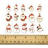 40Pcs Christmas Alloy Enamel Pendants ENAM-FS0004-20-5