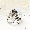 Opalite Adjustable Rings RJEW-I108-01AS-05-3