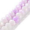 Electroplate Glass Beads Strands LAMP-S068-02Q-2
