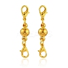 Brass Magnetic Clasps KK-YW0001-56G-2