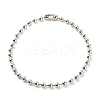 Non-Tarnish 304 Stainless Steel Ball Chains Necklace for Women NJEW-JN03892-01-1