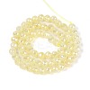 Anti-Tarnish Electroplate Glass Beads Strands GLAA-N064-6mm-06-2