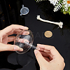 Transparent Glass Candle Holders with Candle Wick DIY-WH0308-996A-3