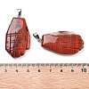 Natural Red Jasper Carved Pendants G-K369-01P-11-3