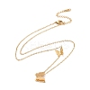 Ion Plating(IP) 304 Stainless Steel 3D Butterfly Pendant Necklace for Women NJEW-A004-27G-2