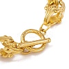 PVD Vacuum Plating 304 Stainless Steel Link Chain Bracelets for Women Men BJEW-L461-04G-3