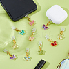 10Pcs 10 Colors PVC Mobile Dustproof Plugs HJEW-WH00166-5