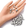 40Pcs 4 Styles Handmade Printed Porcelain Beads PORC-FP0001-04-4