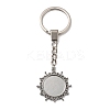 304 Stainless Steel Keychains Component STAS-D373-06P-1
