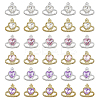 30Pcs 6 Colors Alloy Rhinestone Cabochons MRMJ-FH0001-35-1