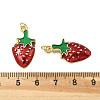 Brass Enamel Pendants KK-R229-07G-01-3