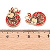 Christmas Theme Alloy Enamel Pendants ENAM-T020-10N-3