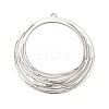 Rack Plating Brass Filigree Big Pendants LS-KKC-T001-22P-1