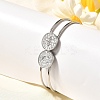 201 Stainless Steel Bangles for Women BJEW-R014-02P-3