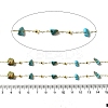 Handmade Synthetic Turquoise Chip Beaded Chains CHC-F020-09G-08-2