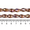 Transparent Electroplate Glass Beads Strands EGLA-N013-T4mm-B16-4