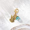 Tibetan Style Alloy Angel Pendant Decorations HJEW-JM03837-03-1