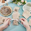 36Pcs Wooden Cabochons WOOD-FH0002-39-3