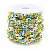 Handmade Brass Enamel Link Chain CHC-D031-09G-3