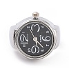 201 Stainless Steel Stretch Watchband Finger Ring Watches LS-WACH-G018-01P-03-1