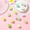 15Pcs Opaque Acrylic European Beads OACR-YW0003-82-4