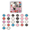 52Pcs 26 Style Alloy Enamel Links Connectors ENAM-YS0001-07-1