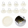 16Pcs 8 Style Rubber Drain Stoppers AJEW-GA0006-83-1